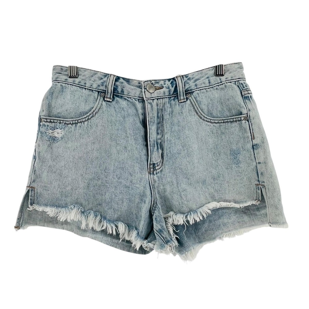 6ixty 8ight Shorts Womens‎ Medium Blue Denim Cutoff Frayed Hem Distressed Summer
